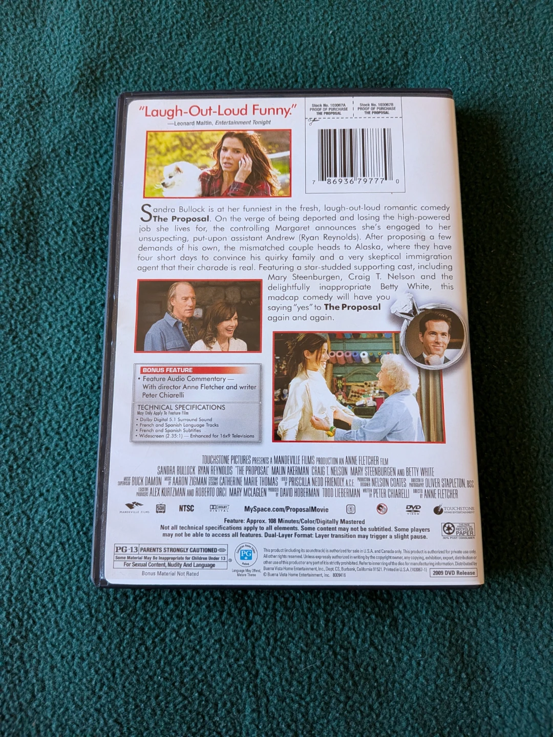 The Proposal DVD – Sandra Bullock & Ryan Reynolds - photo 2