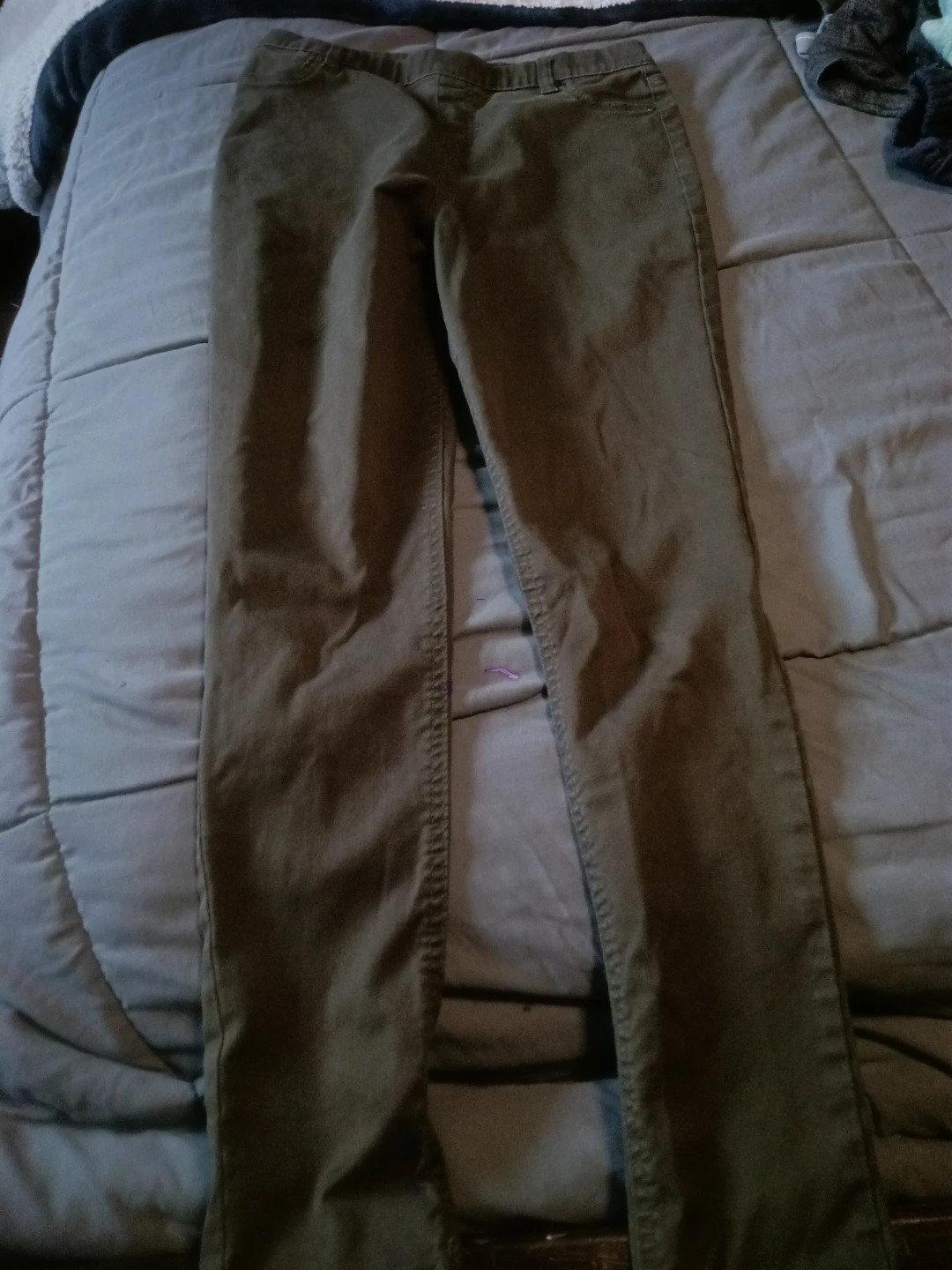 George Olive Green Slim Pants Size 10 - photo 3