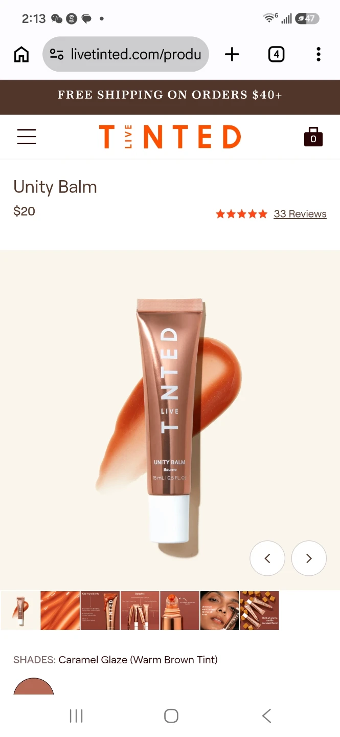 Live Tinted Unity Balm in Caramel Glaze 🏈 - photo 3