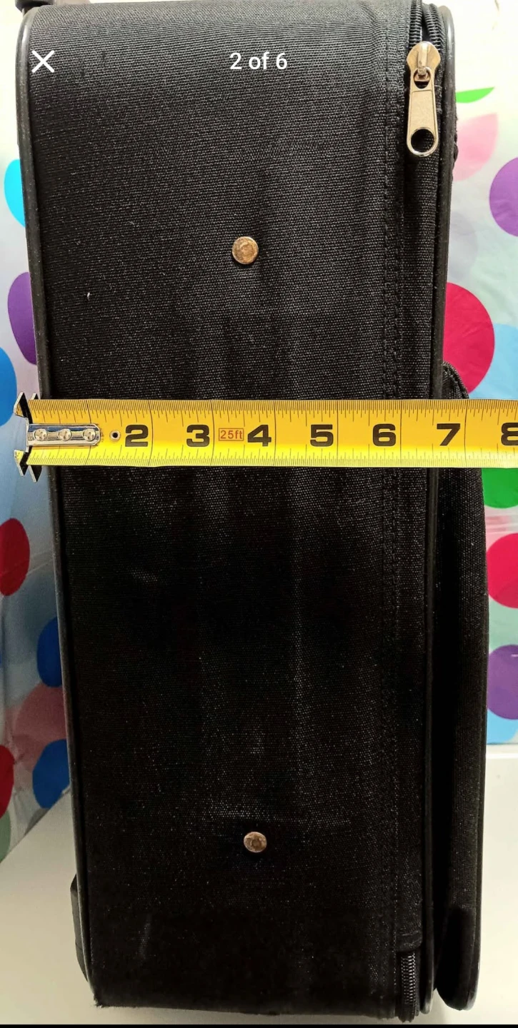 🧳2 Wheels Black Carry-On Luggage🧳 - photo 5