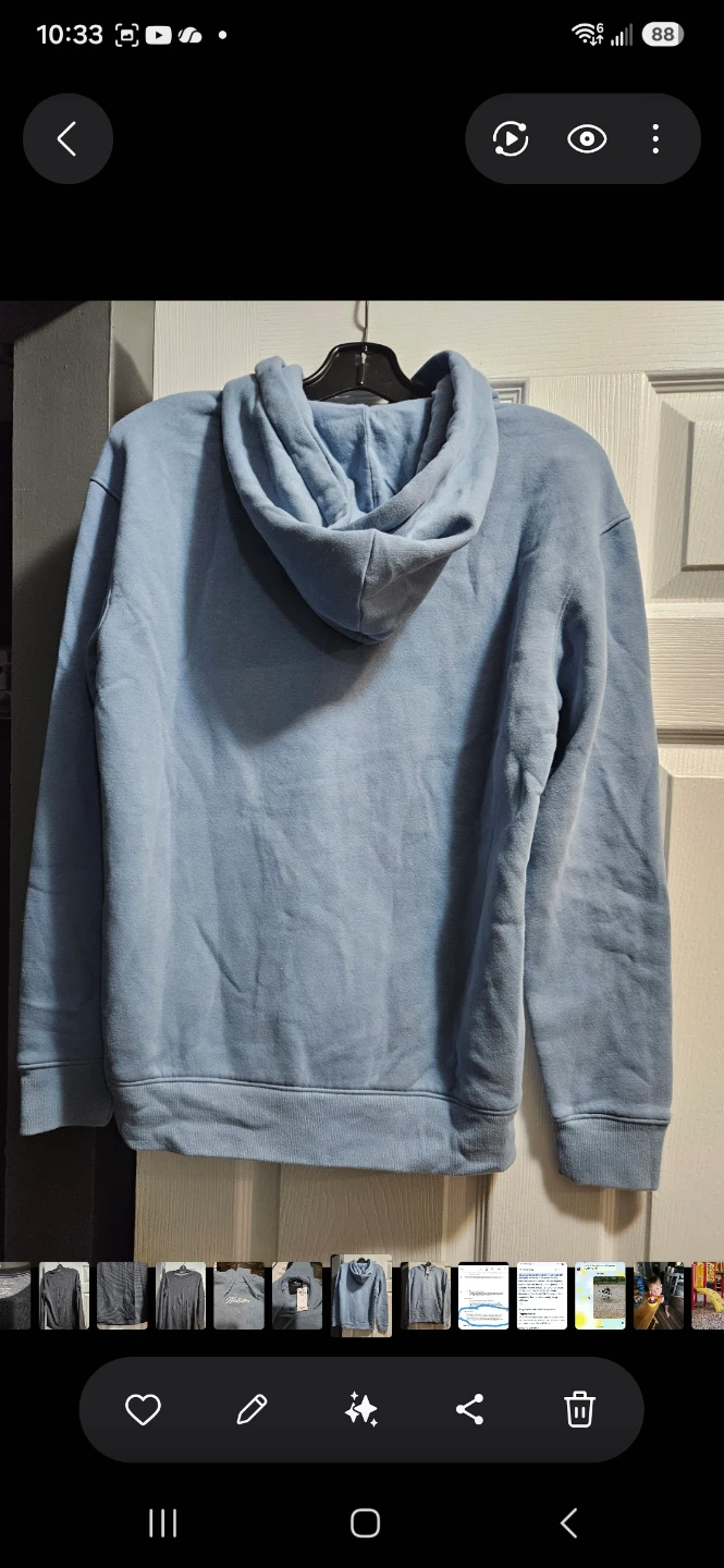 Men's Hollister Blue Hoodie-Small - photo 4