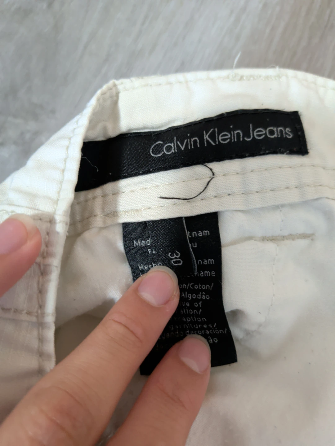 Calvin Klein Jeans Cargo Pants - Beige - Size 30 - photo 3