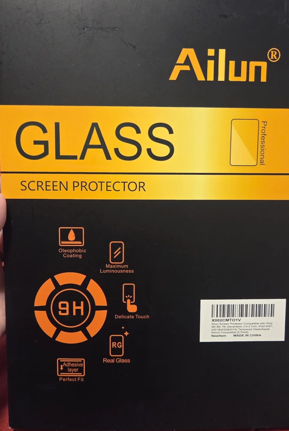 Ailun Tempered Glass Screen Protector for iPad 10.2 inch