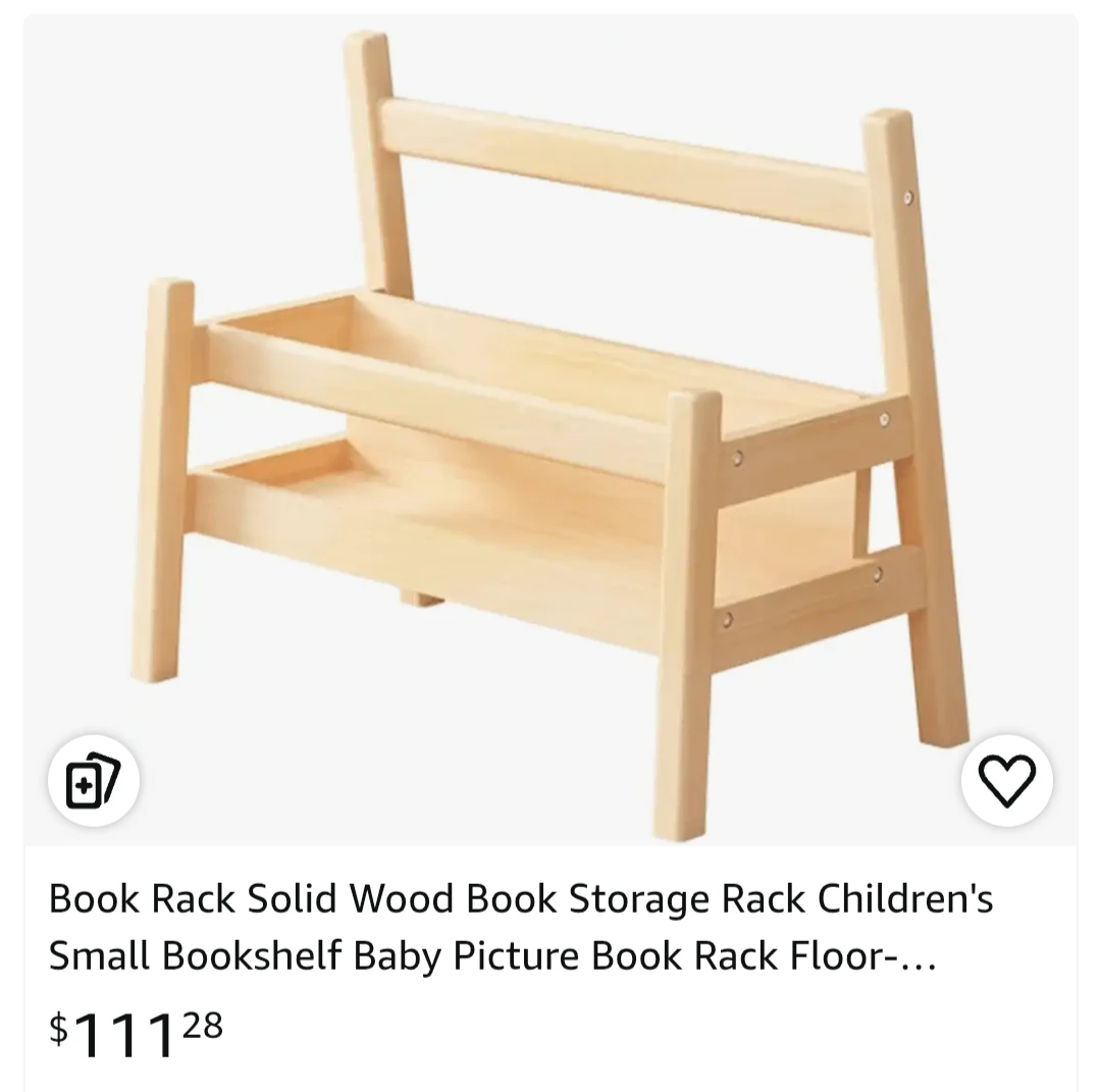 Solid Wood Children's Book Rack - photo 2