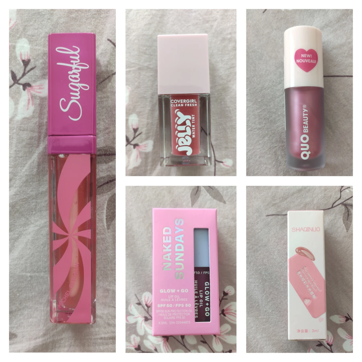 Juicy Pink Lip Gloss Bundle - Brand New Gift Set