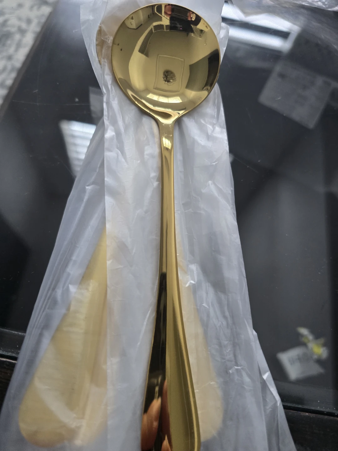 Brand new Gold Soup Spoons Pack of 6 in one package