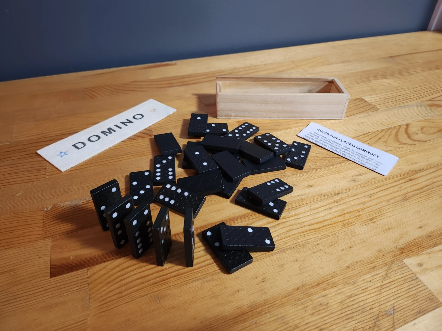 Wooden Box Dominoes Set - photo 3