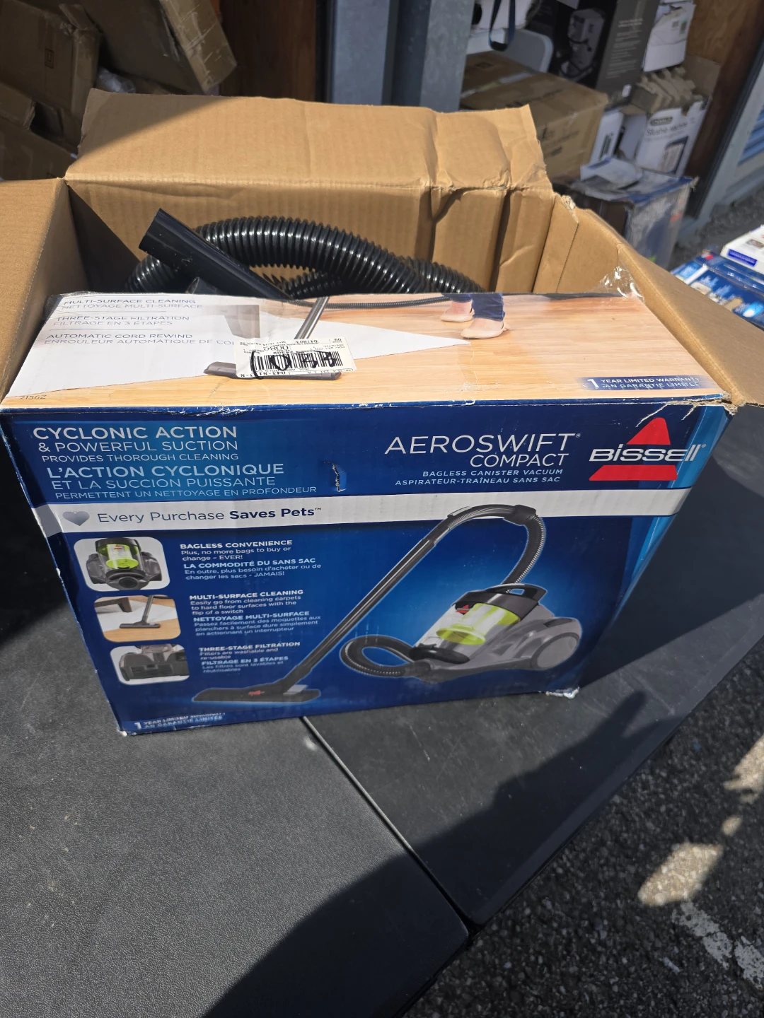 Bissell AeroSwift Compact Bagless Canister Vacuum 2156Z