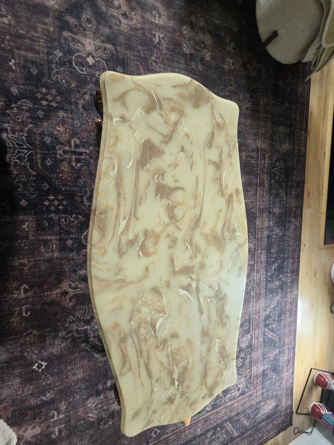 Vintage Marble Top Coffee Table - photo 2