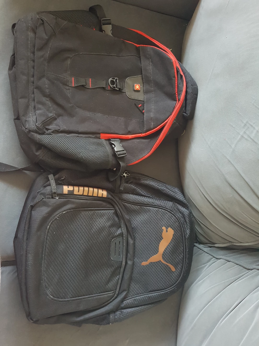 Two Black Backpacks: Puma and Swiss-style - photo 2