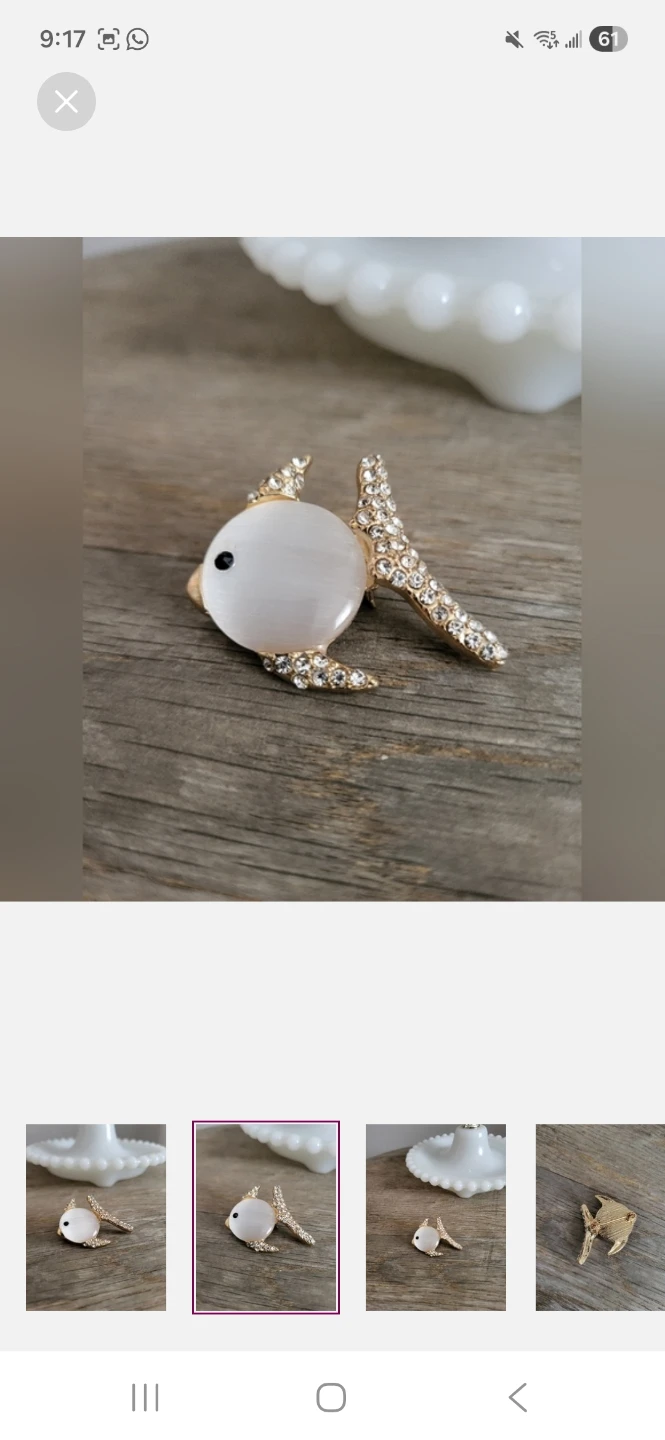 Gold-tone Fish Brooch 🏈 - photo 2
