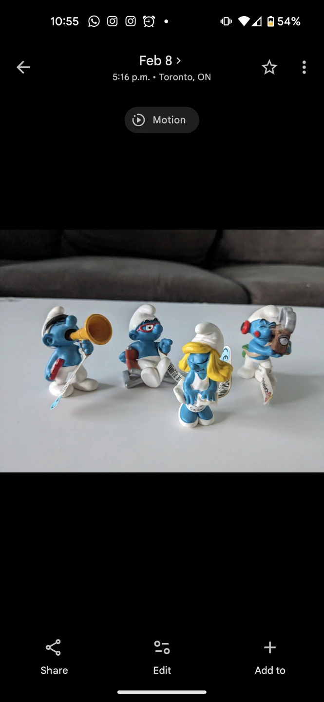 Collection of Vintage Smurf Figures with Tin Lunchbox - photo 4