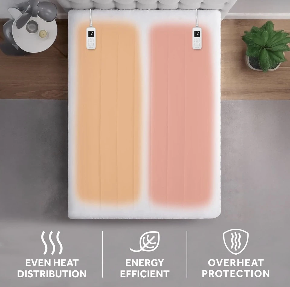 Sunbeam Premium Heated Mattress Pad - Queen Size - photo 2