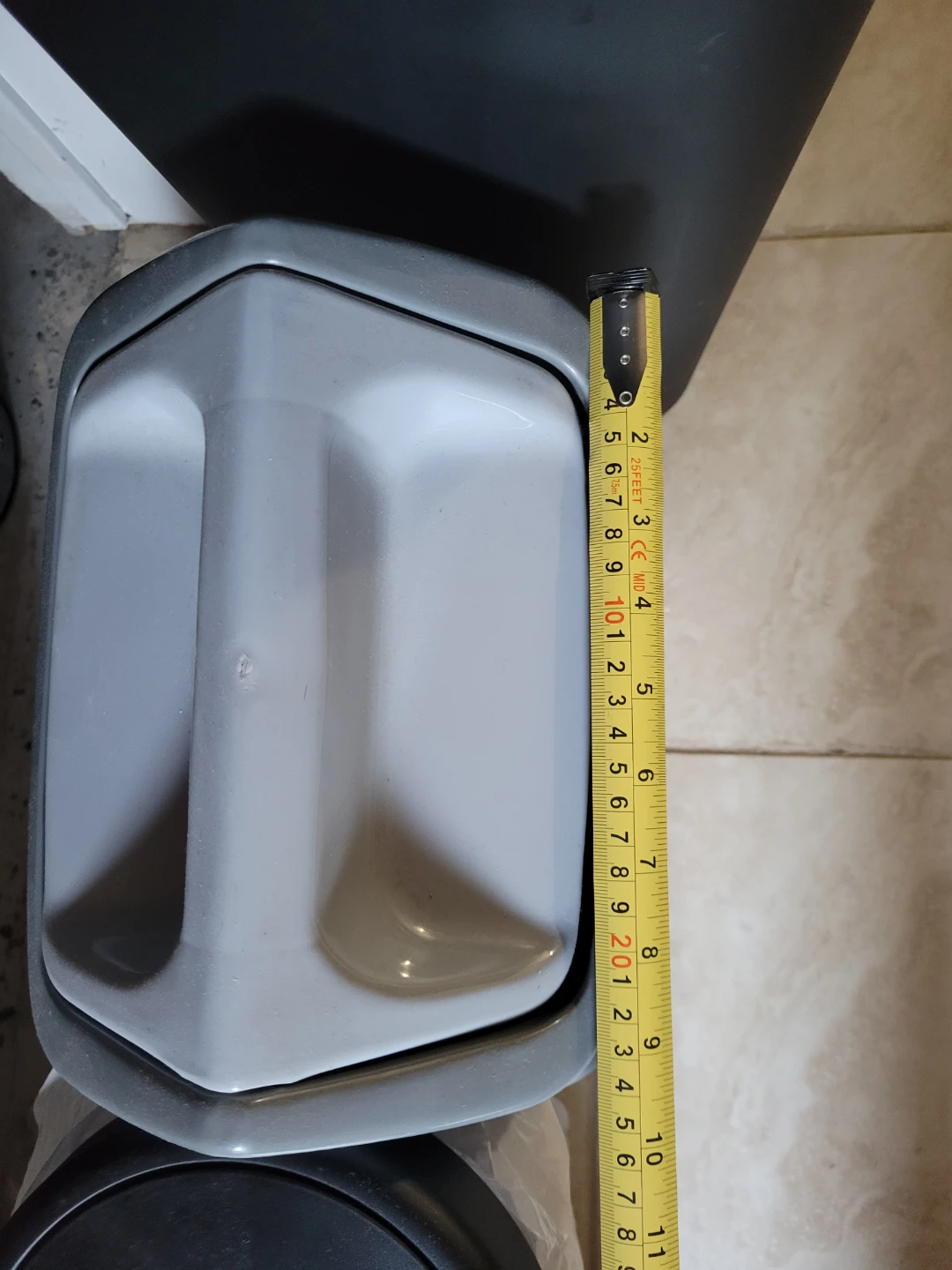Grey Swing-Top Waste Bin - photo 2