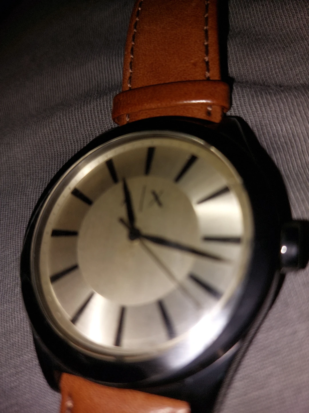 Armani Exchange Leather Strap Watch - photo 2