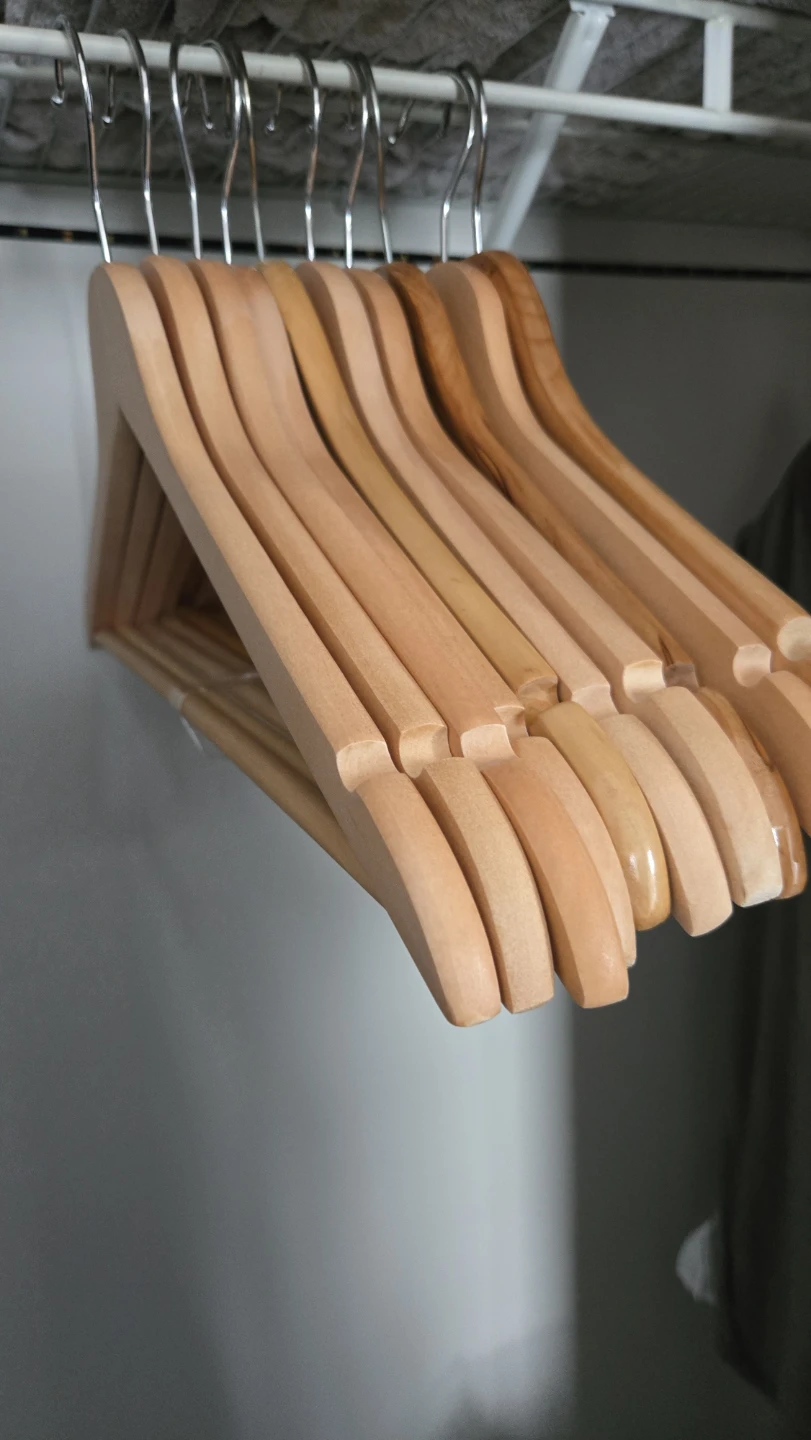 Wooden Clothes Hangers (Set of 10)