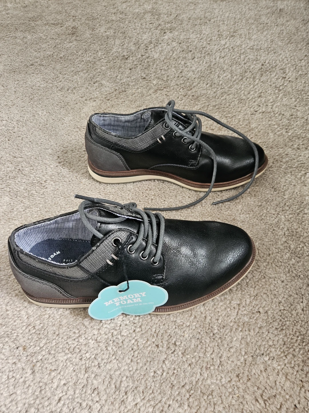 Sonoma Boys Memory Foam Shoes Black Size 13