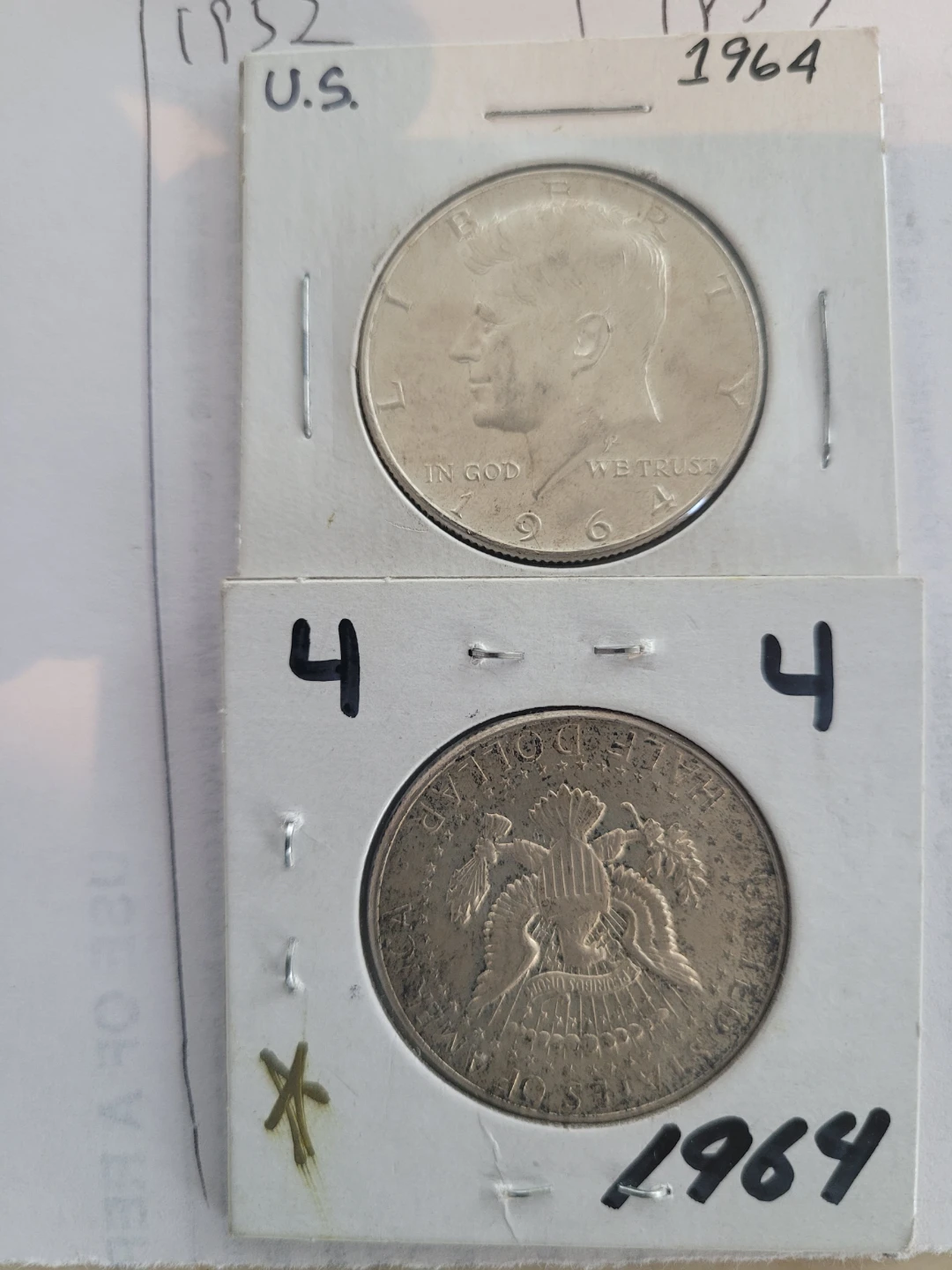 1964 Kennedy Half Dollar Coins (2) - photo 2