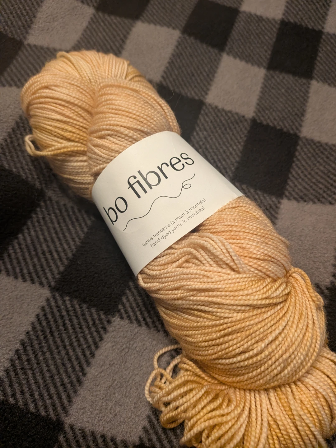 Bo Fibres Hand Dyed Yarn cream caramel 393 yrds - photo 2