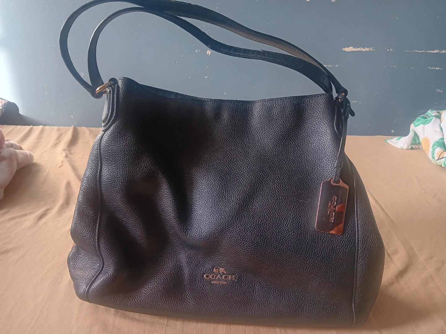 Coach Black Pebble Leather Shoulder Bag - photo 2