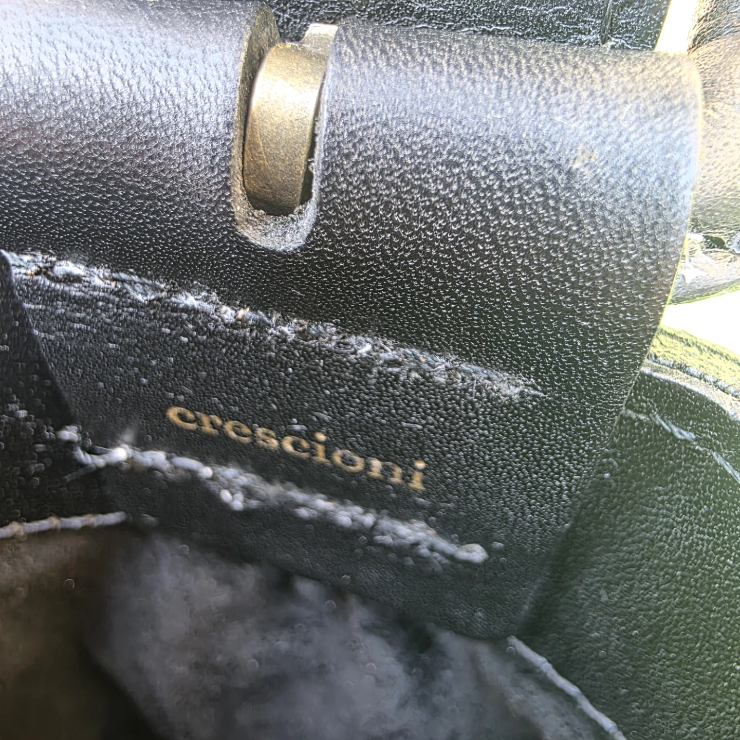 Crescioni Black Premium Leather Dune Bucket Bag black - photo 5