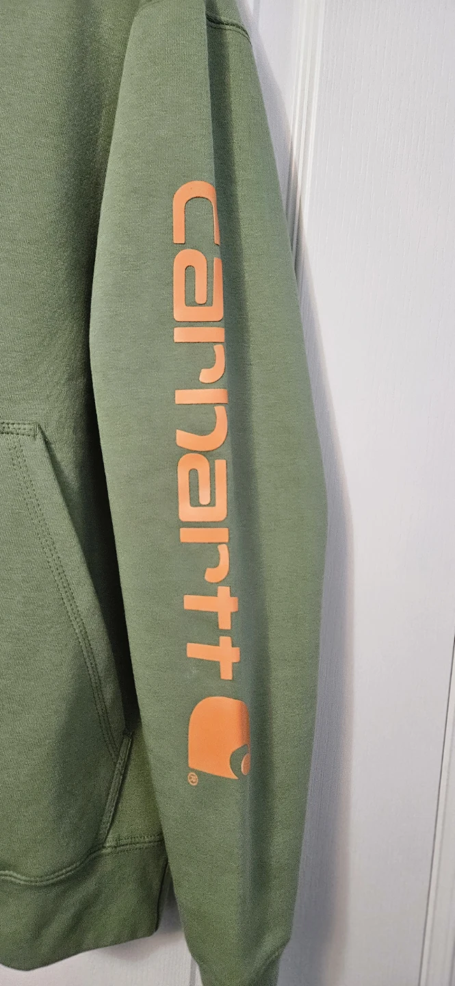 Carhartt Iconic K288 Logo Olive Green Hoodie Small - photo 3
