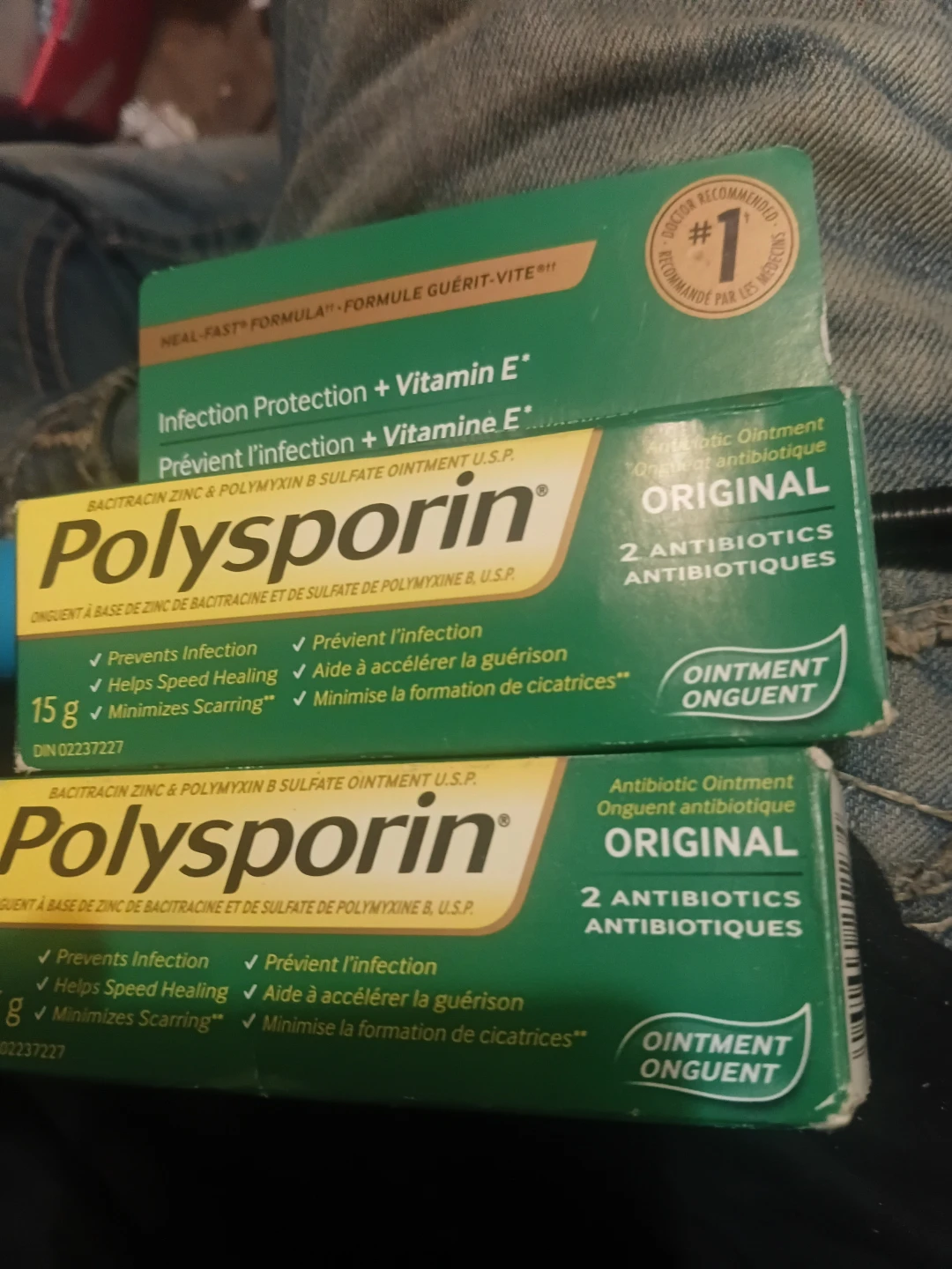 Two Polysporin Original Ointment Tubes