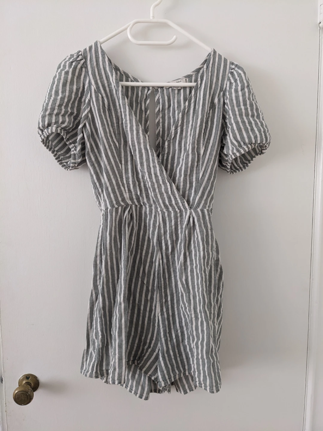 American Eagle Striped Romper