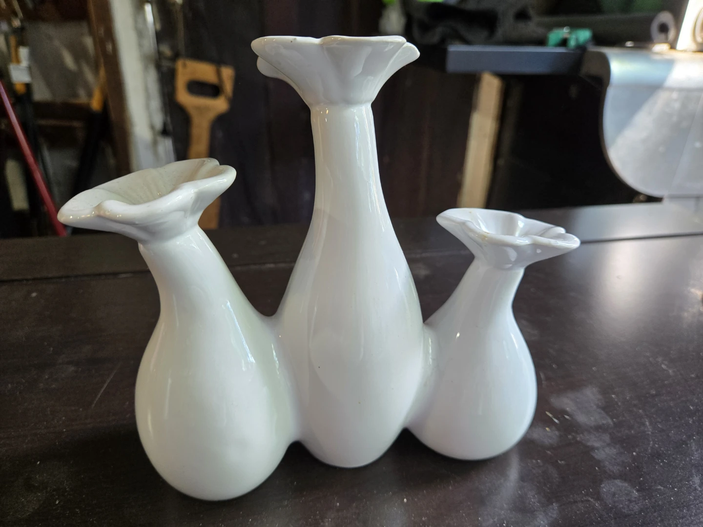 White Ceramic Flower Bud Vase
