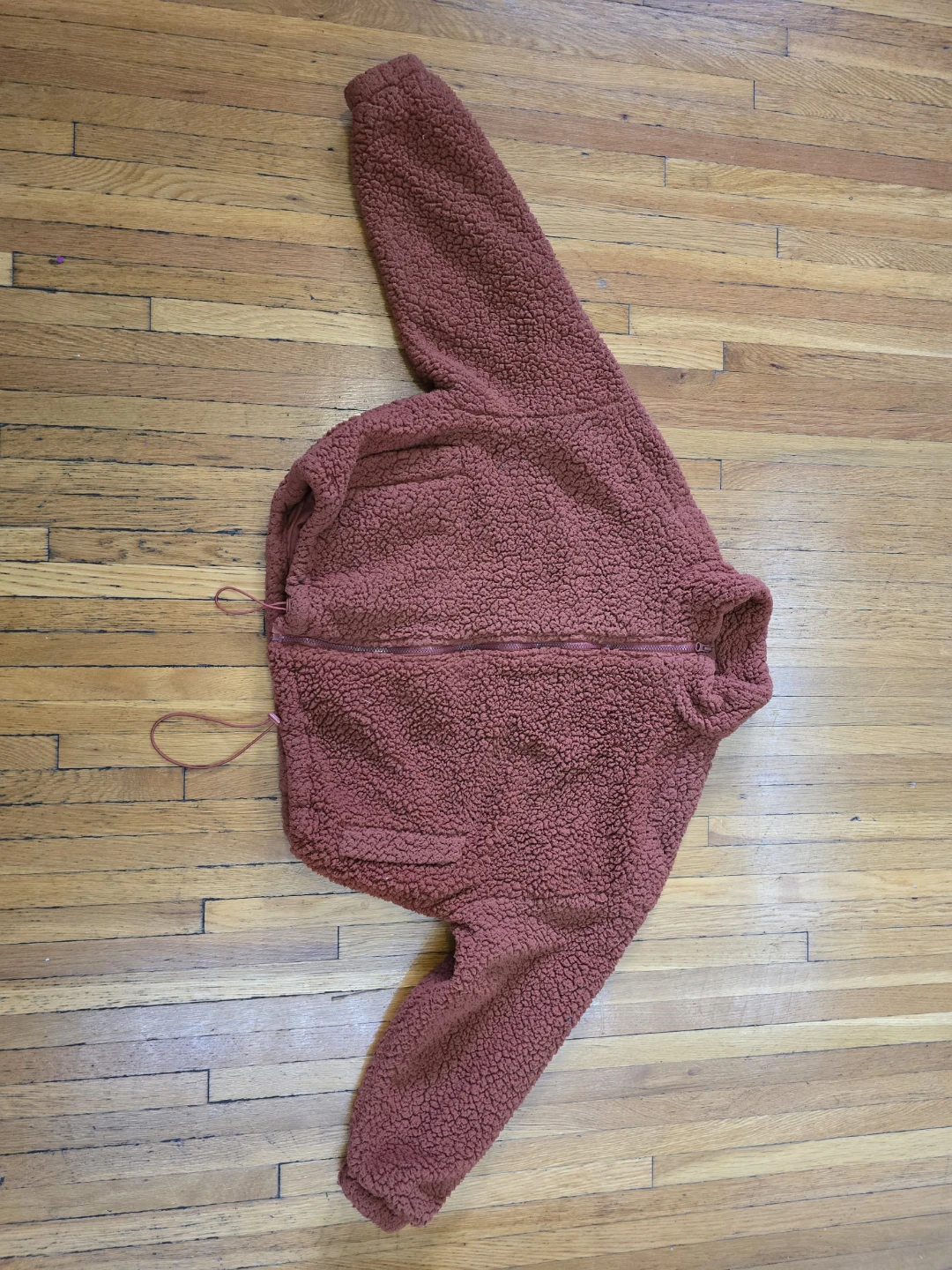 Me Jane Teddy Fleece Cropped Jacket