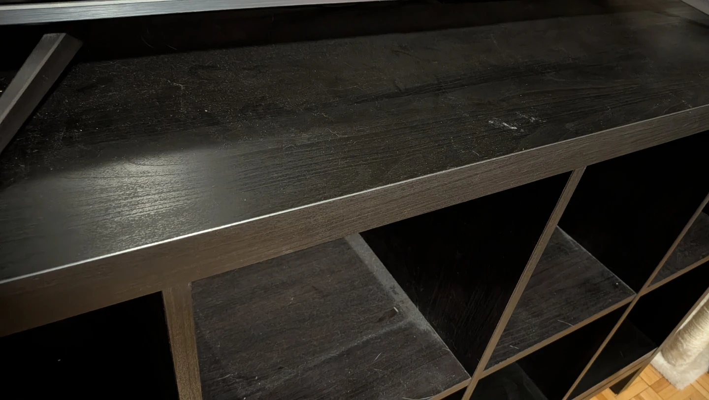 IKEA KALLAX Shelf Unit - Black with legs - photo 4