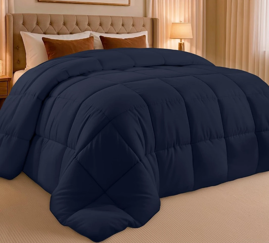 Navy Blue Comforter with cover - Queen size