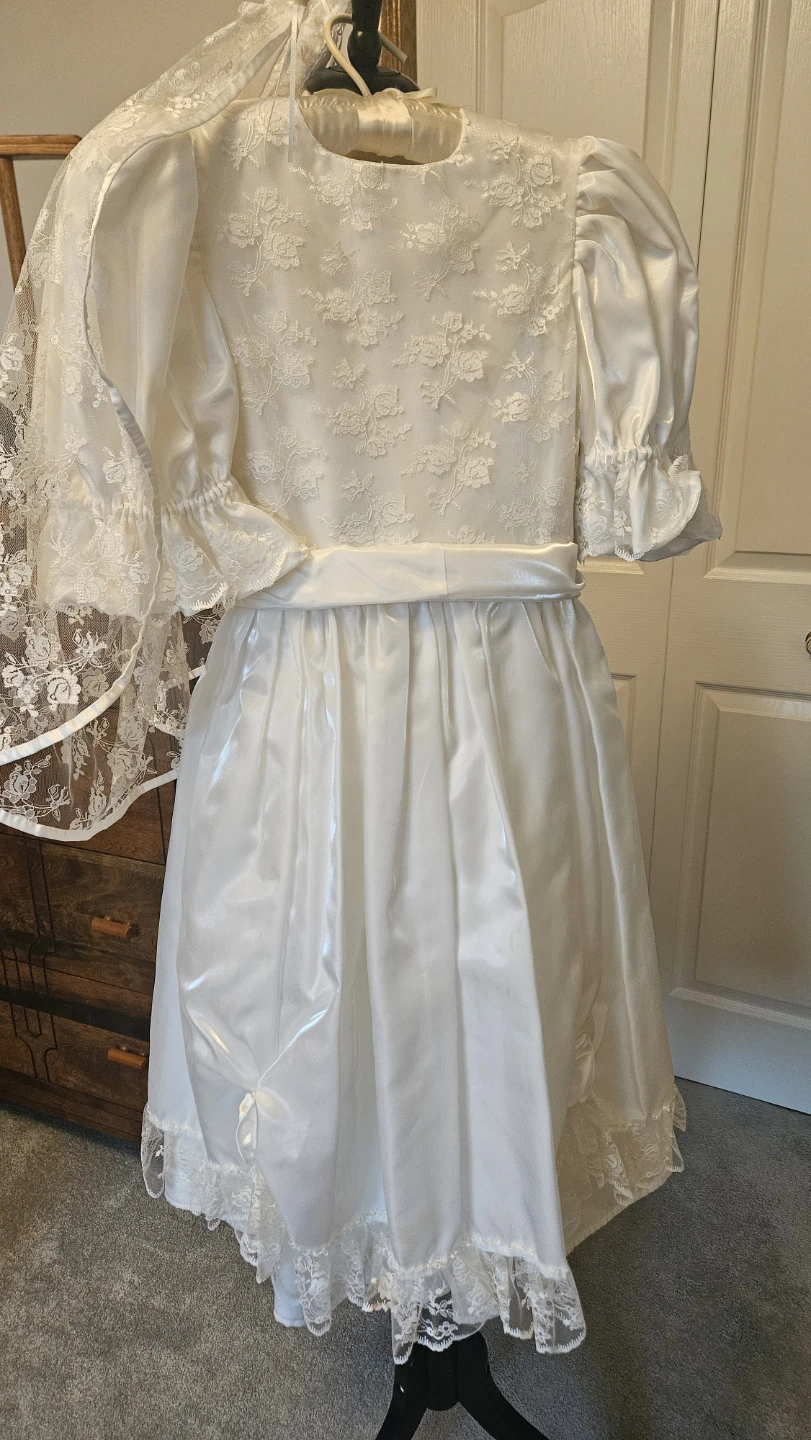 White lace formal dress - made for 1st Communion