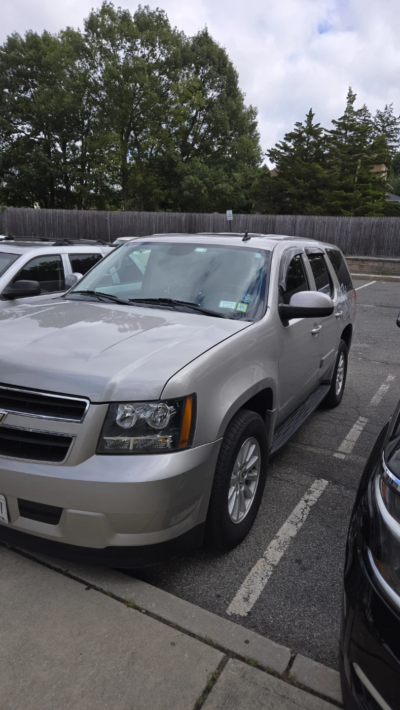 Silver Chevrolet Tahoe SUV