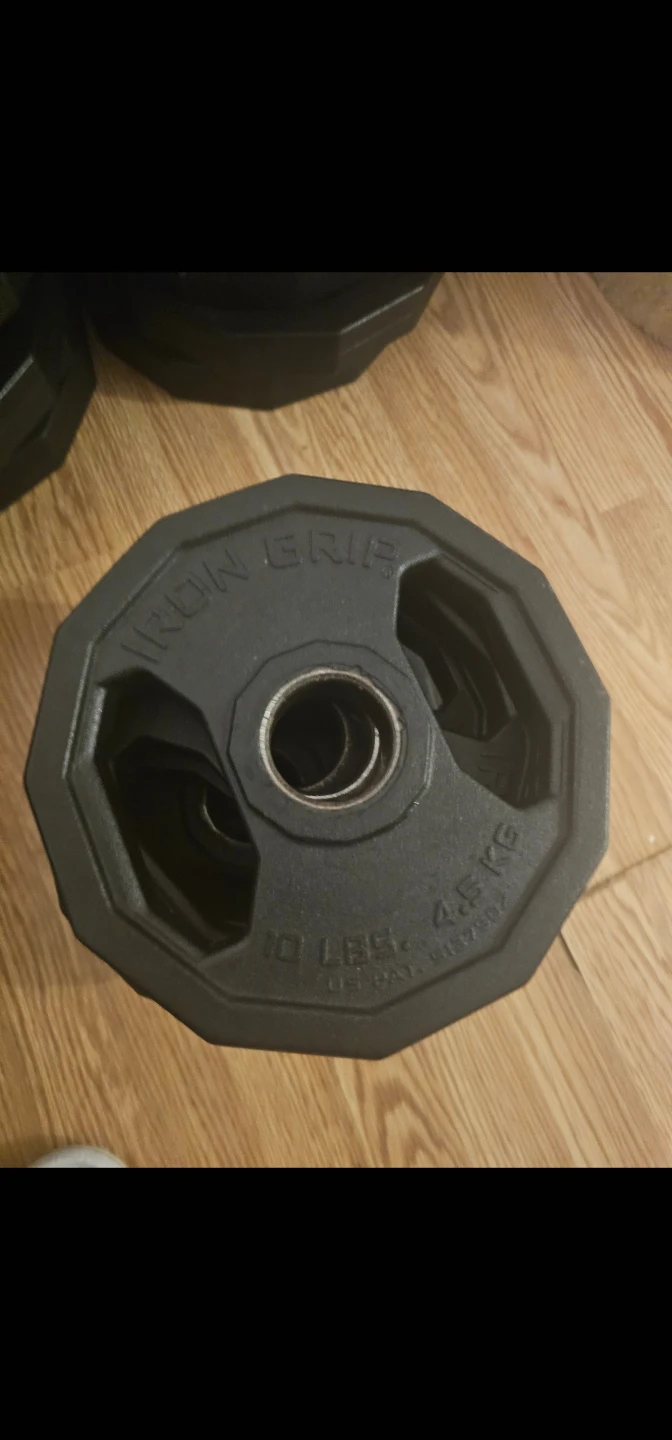 Iron grip plates  45, 25 and 10's - photo 3