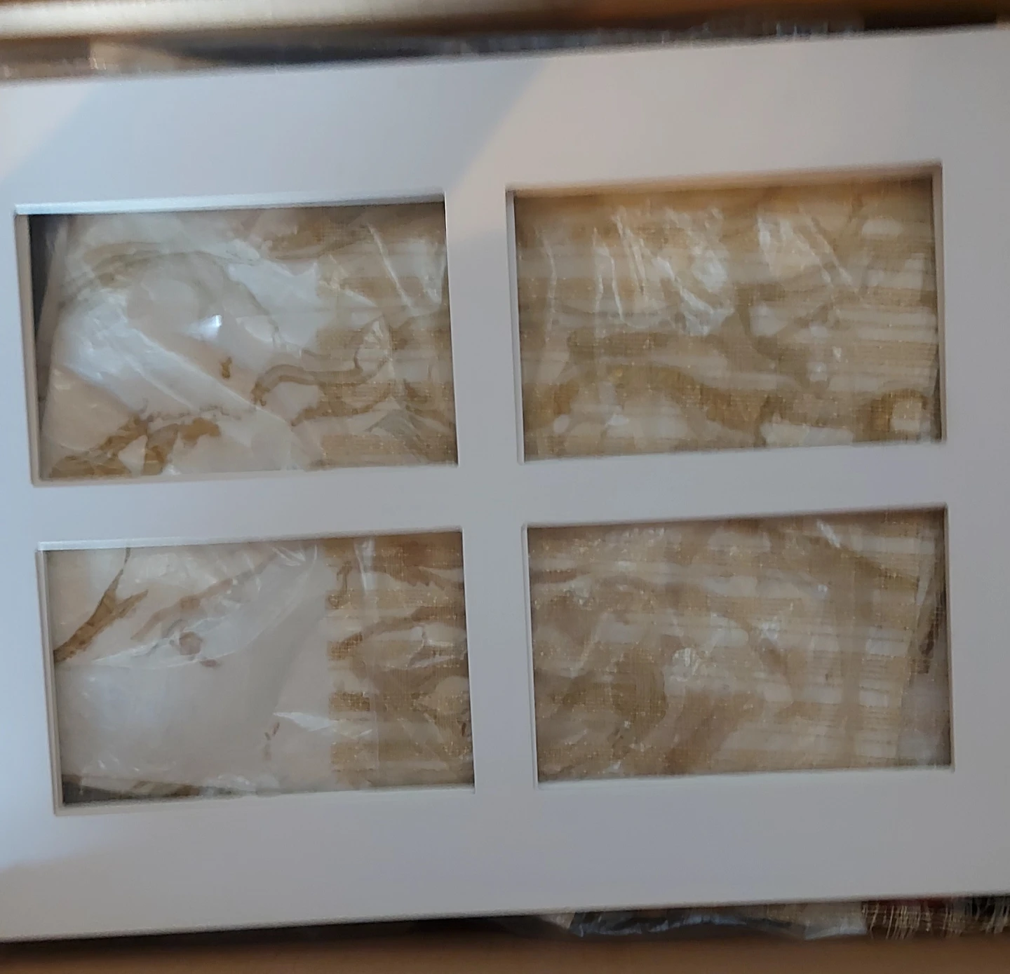 Set of White 4-Opening Picture Mats - photo 2