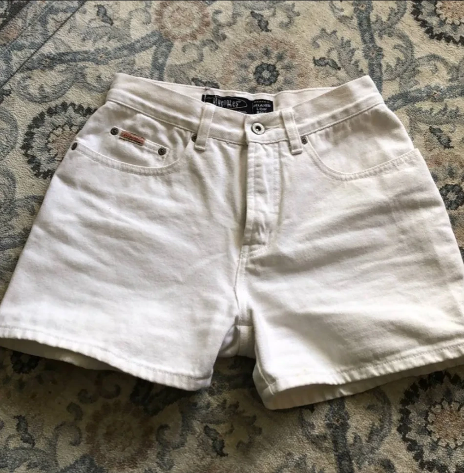 White Denim Shorts