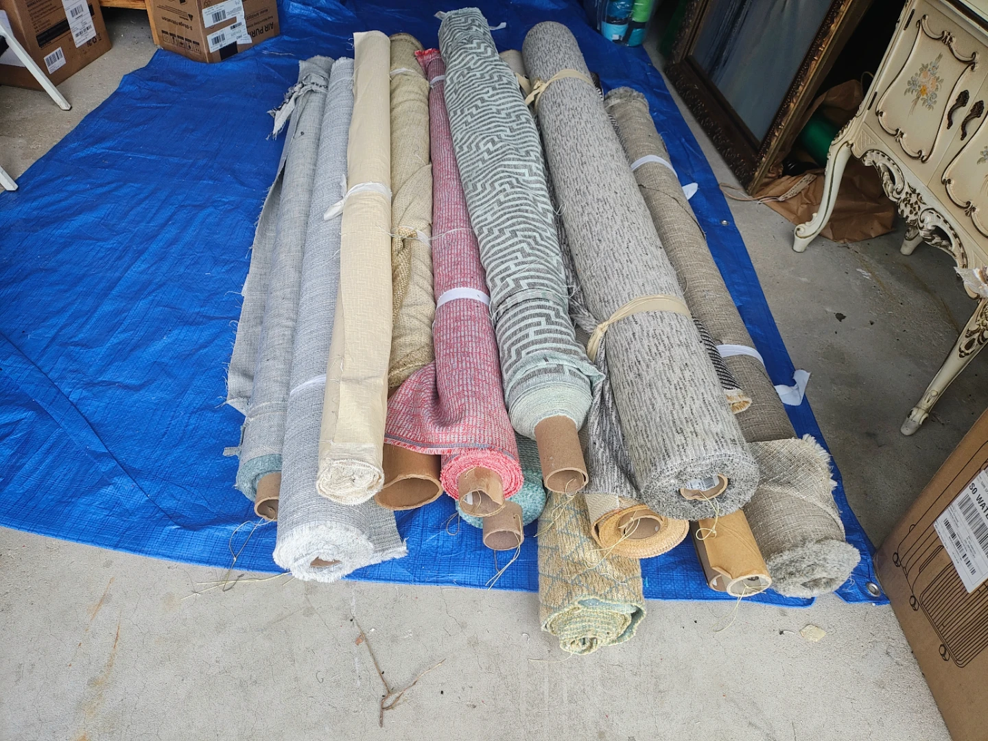 Assorted Fabric Rolls