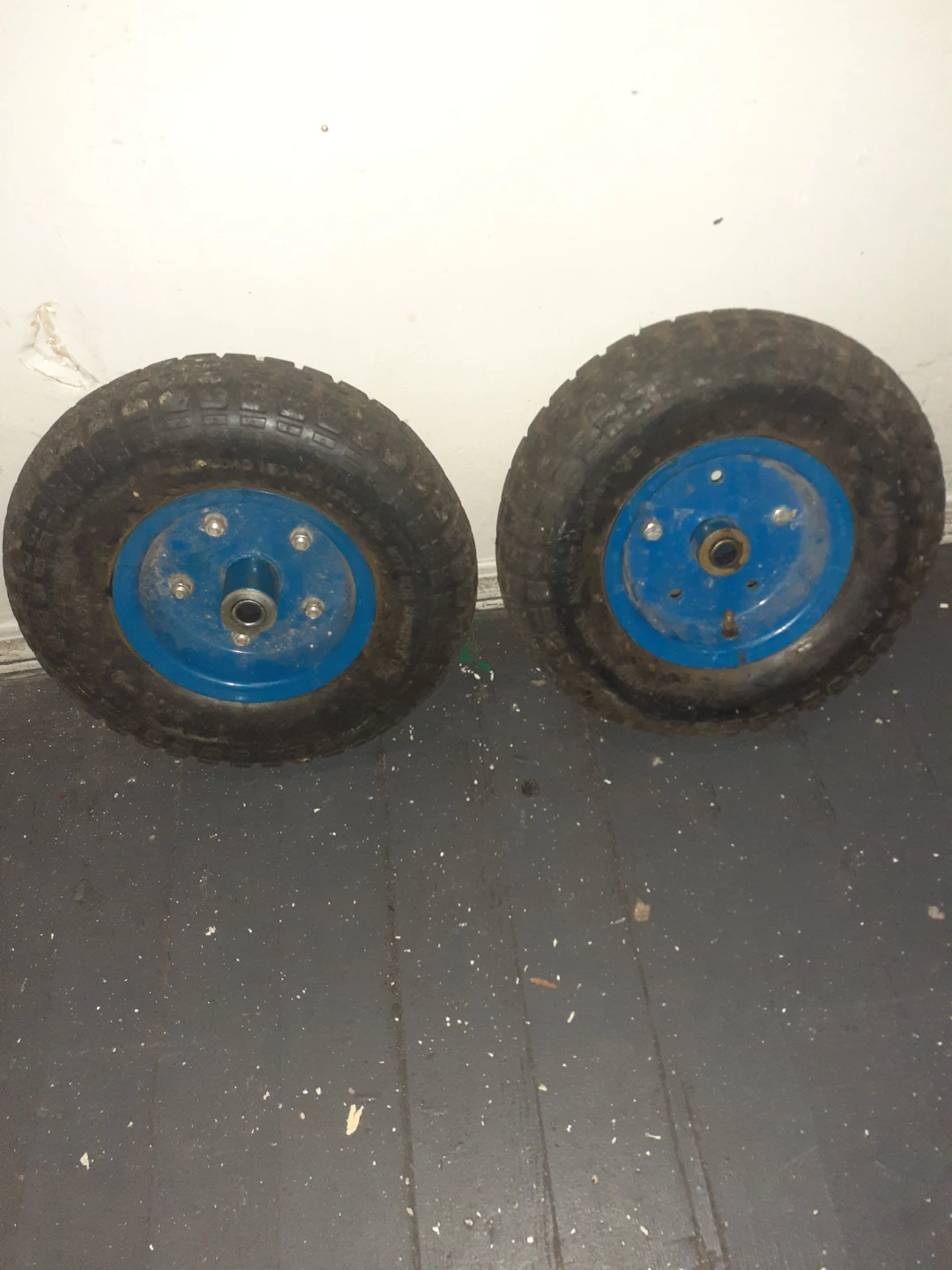 Two Replacement Pneumatic Utility Wheels