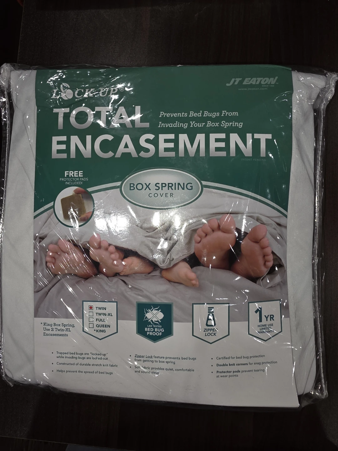 JT Eaton Lock-Up Twin Mattress Encasement / Boxspring coverCover - photo 2