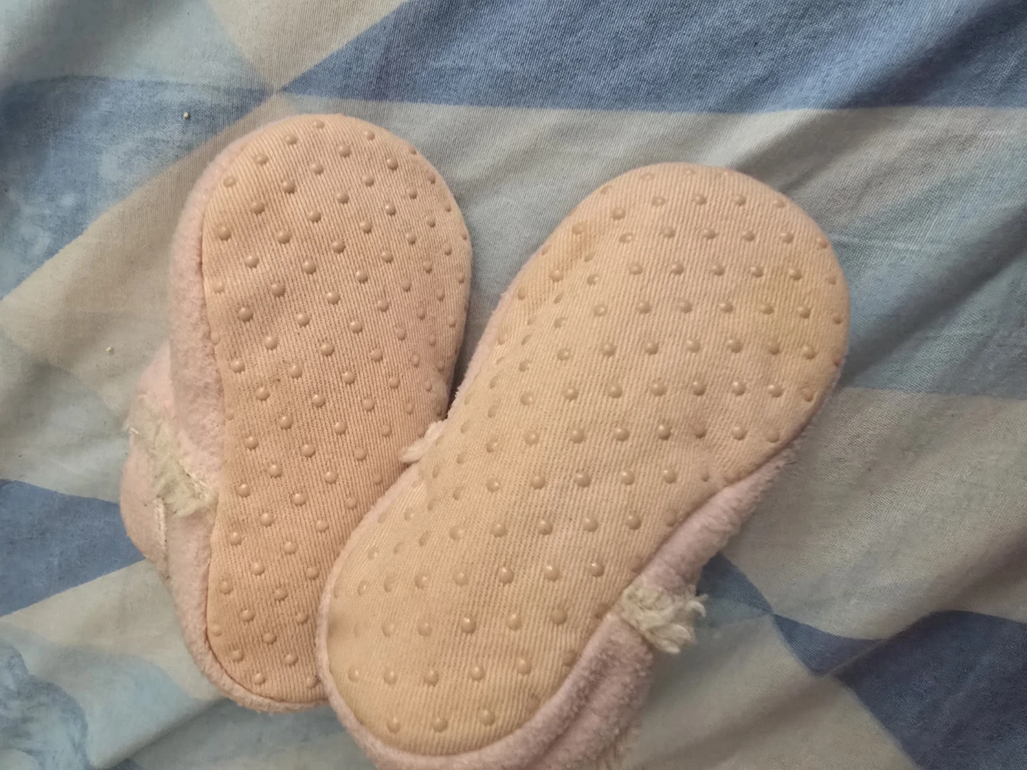 Baby Pink Fleece Booties with Sherpa Lining - photo 3