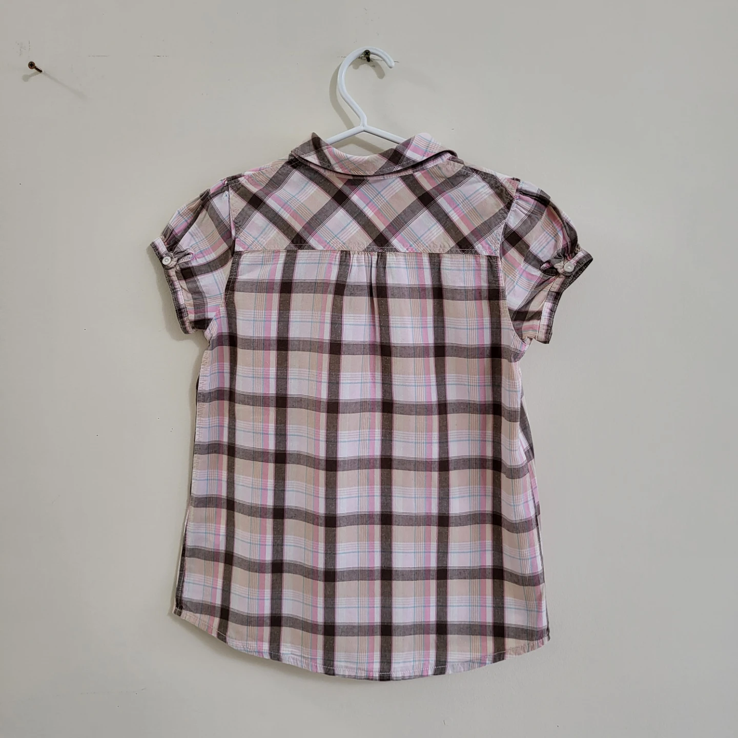 H&M Kids Short-Sleeve Plaid Shirt / Blouse (Size 10-11Y) - photo 3