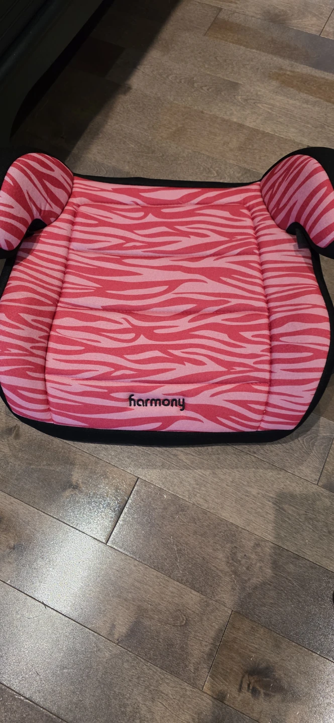 Harmony Pink Zebra Booster Seat
