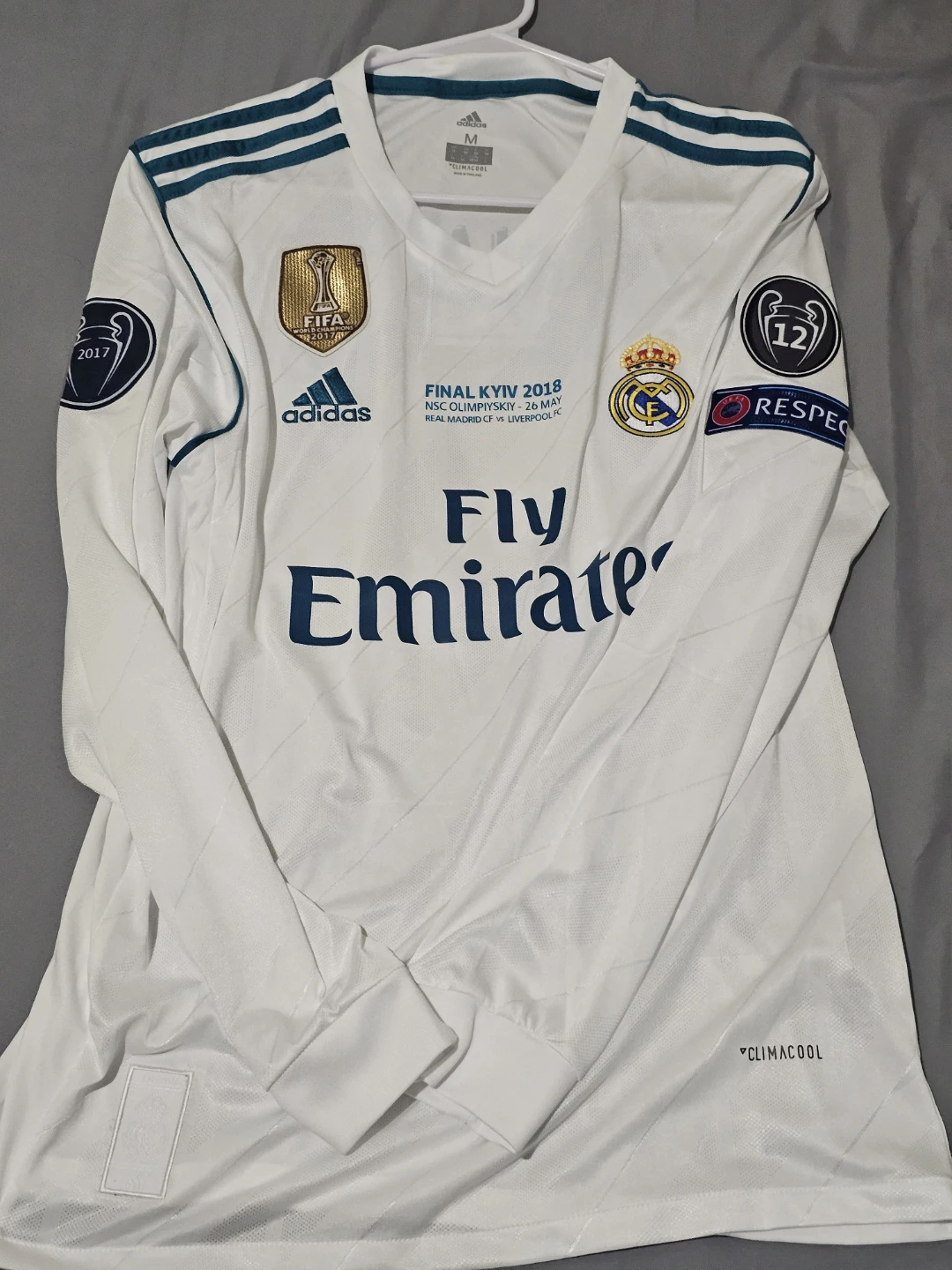 Real Madrid ronaldo ucl PLAYER VERSION Long M size - photo 2