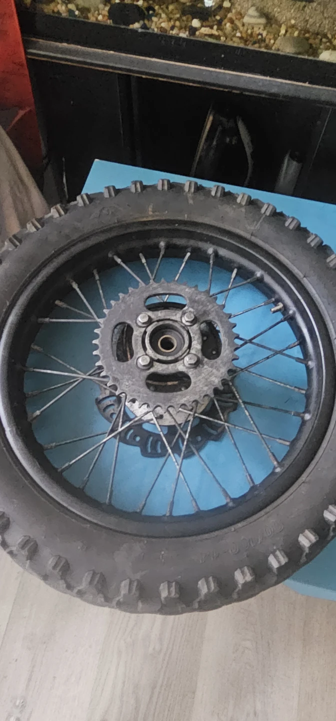 Dirt Bike Rear Wheel Assembly