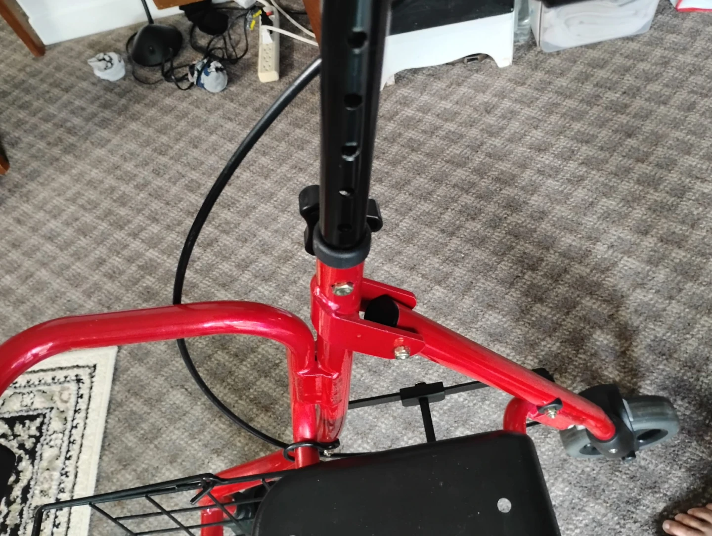 Red Walker with Seat and Basket - photo 3