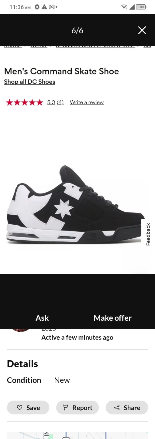 DC Men's Command Skate Shoes