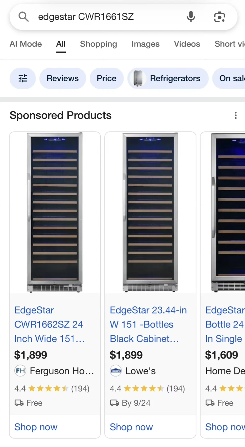 EdgeStar CWR1661SZ Wine Cooler - photo 3