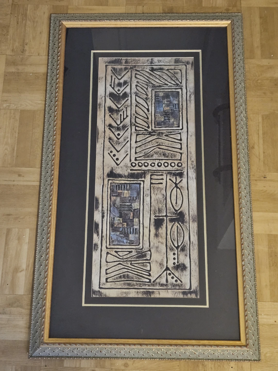 2 Framed Abstract Wall Art