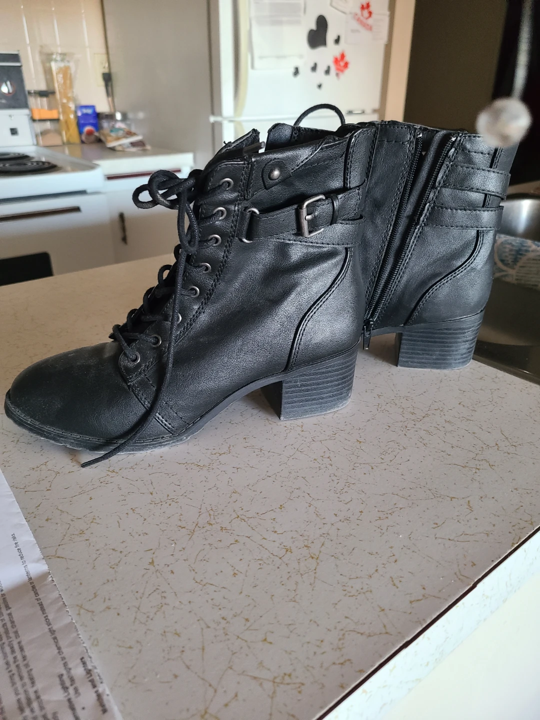 Black ankle boots